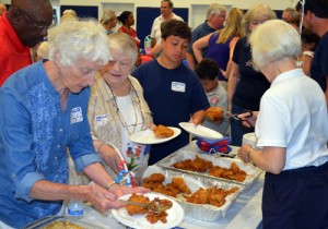 Fried chicken and all that goes with it